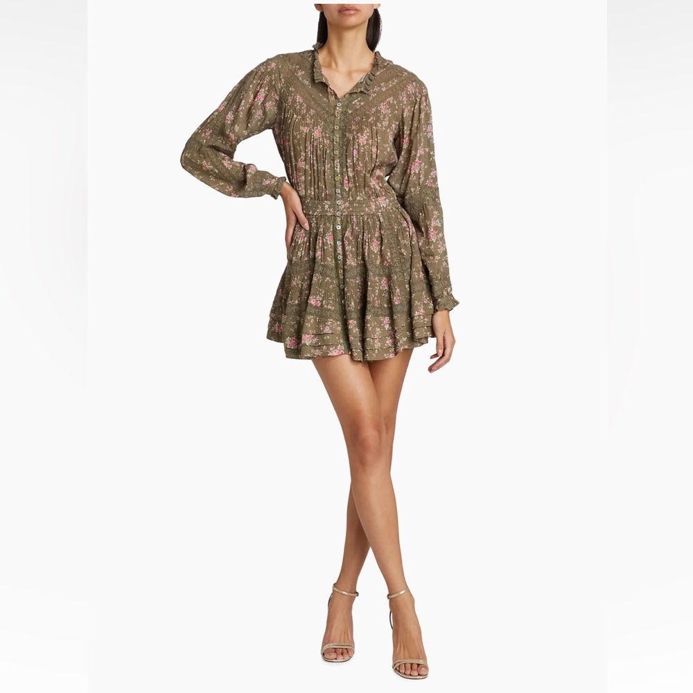 LOVE SHACK FANCY Ballet of Blooms Calia Minidress NEW WITH TAGS